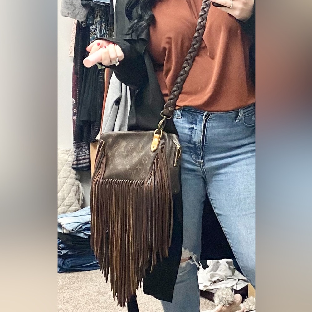 Authentic Louis Vuitton with a handcrafted addition.